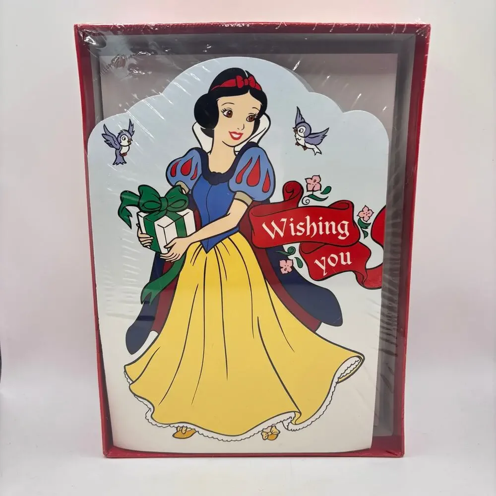 Disney Snow White Vintage Christmas Cards New Sealed Box Ephemera Disneyana rare
